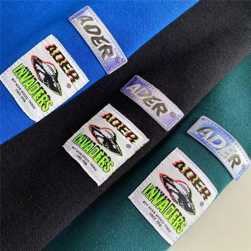 

2021AW ADER ERROR Vader Sweatshirts Men Women 1:1 High Quality Embroidered Little Devil Logo Adererror Hoodie Tag Label Cosmos