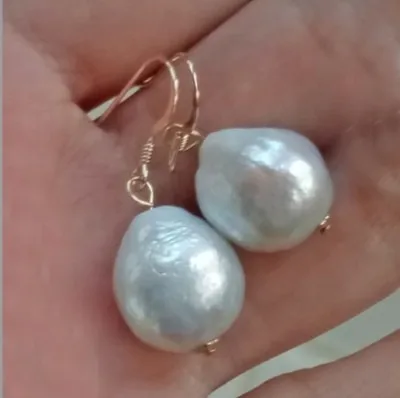 Fashion irregular natural White purple 11-14MM baroque edison shaped pearl earrings bracelet pendant necklace 40CM set | Украшения и