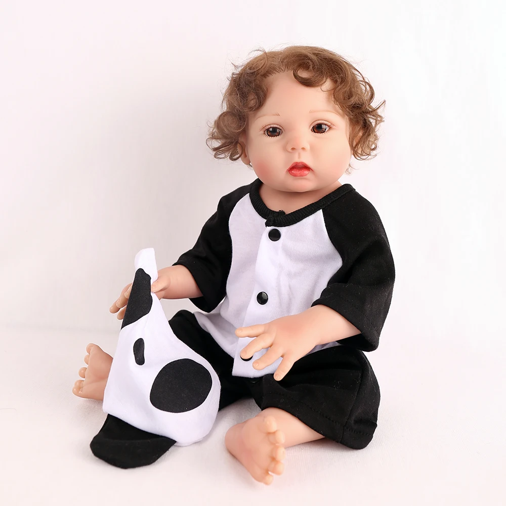 Оригинальная кукла NPK 18 дюймов силиконовая Reborn Baby Реалистичная живая девочка