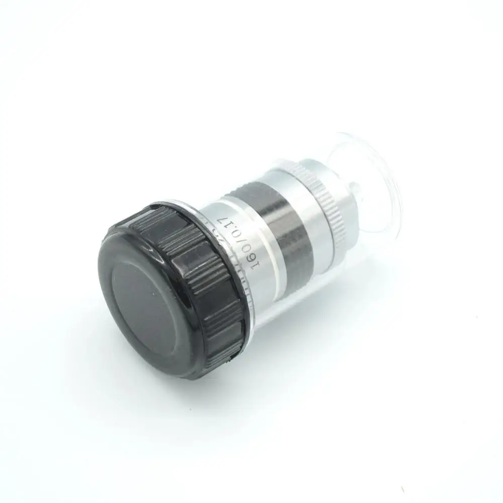 Free shipping Microscope Objective-100X (Oil) Darkfield Plan Objective w/ Iris for Biological with 195mm | Инструменты