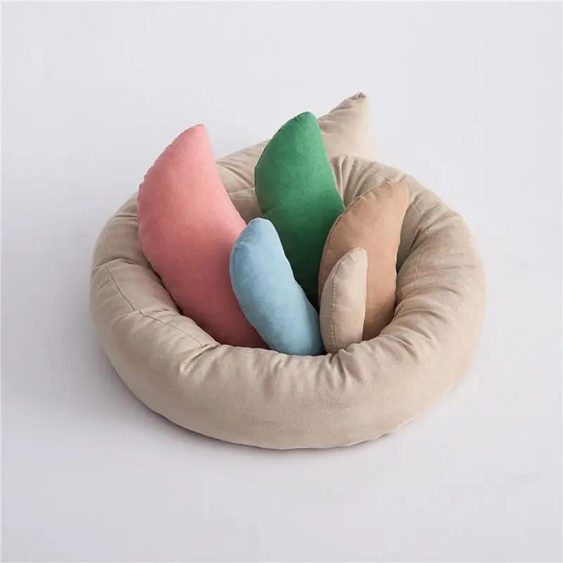 

D7YD Newborn Photo Shooting Pillow Children Baby Photography Pillows Photography Props Donut Big Day Recording Memories