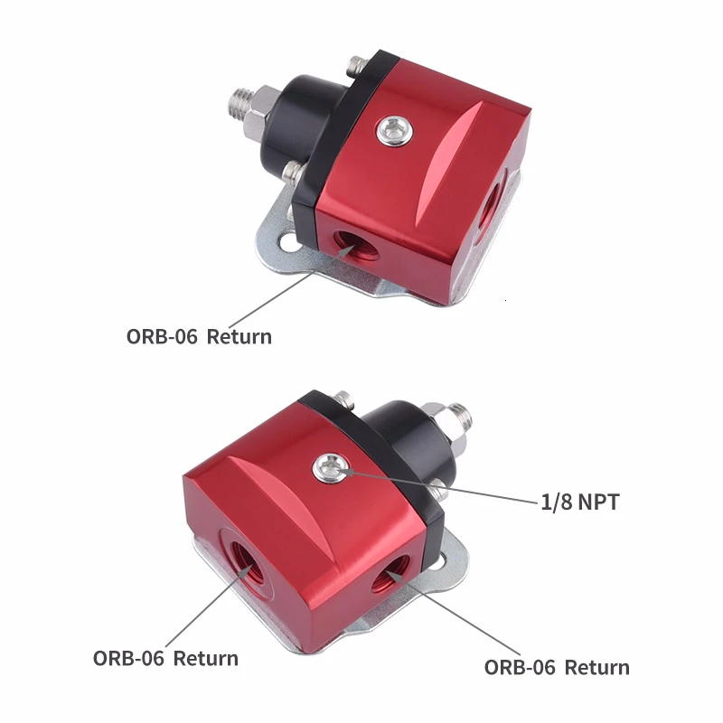 SPEEDWOW Универсальный Регулируемый регулятор давления топлива с манометром + AN6