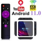 ТВ-приставка H96 Max, Android 10 RK3318, 4 + 64 ГБ, USB3.0, 1080P, H.265, 60 кадров в секунду, Голосовое сопровождение Google, Youtube, 4K Smart TV Box 9,0, H96max