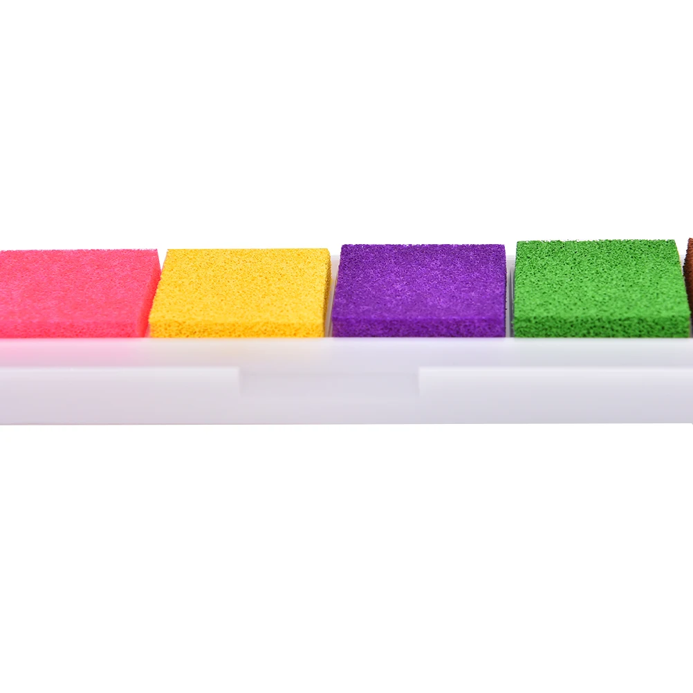 

6 Colors Non-Toxic Ink Pad Inkpad DIY Craft Card Stamp Fingerprint Accessories for Children Kids Rubber Stamps Paper Wood 1 PACK