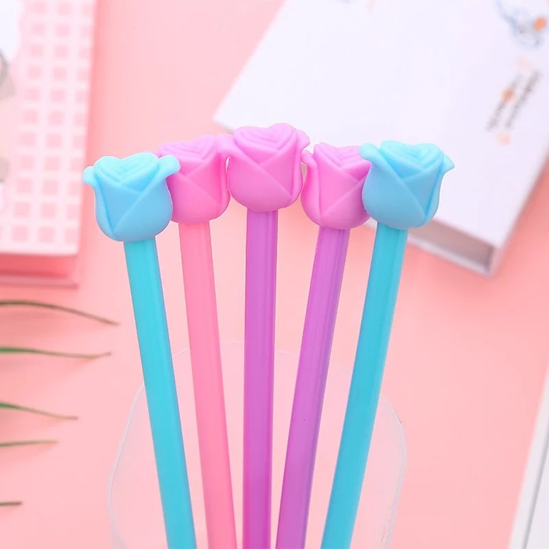 

Ручка гелевая в виде розы, креативный стилус с цветами, милые канцелярские принадлежности, принадлежности для письма для студентов, офисные...