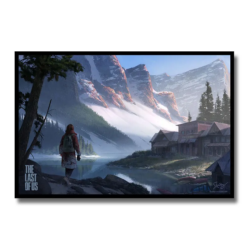 Последняя из нас 2 Игра Шелковый постер настенный Ar печать картина 12x18 24x36 дюймов
