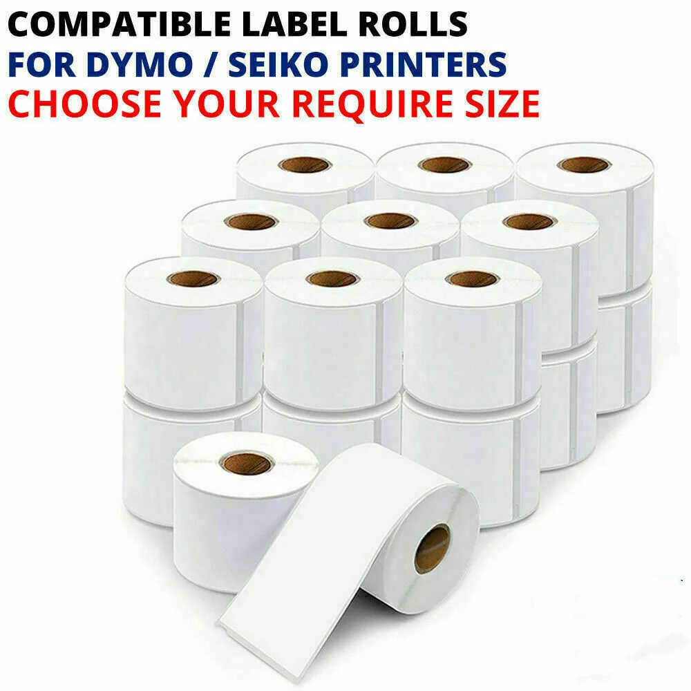 

2 Rolls Dymo Compatible LW 11354 Label 57mm*32mm 1000 lables for LabelWriter 400 450 450Turbo Printer Seiko SLP 440 450