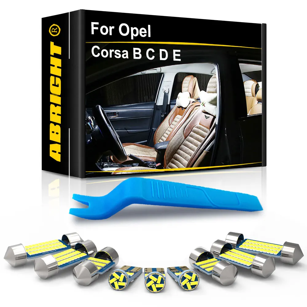 

Car LED Interior Light Canbus For Opel Corsa B C D E X15 1997 1999 2006 2007 2008 2016 2017 2018 2019 2020 2020 2021 Accessories