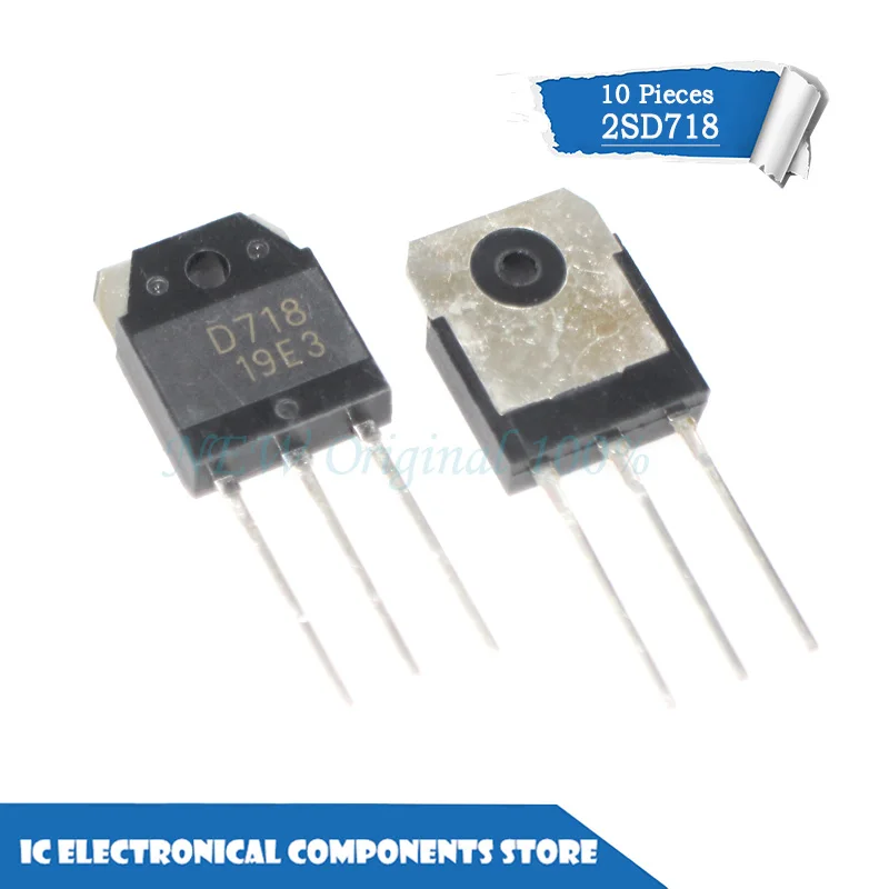 

New original 2SD718 D718 SD718 8A 120V 80W TO-247 IC 10pcs/lot