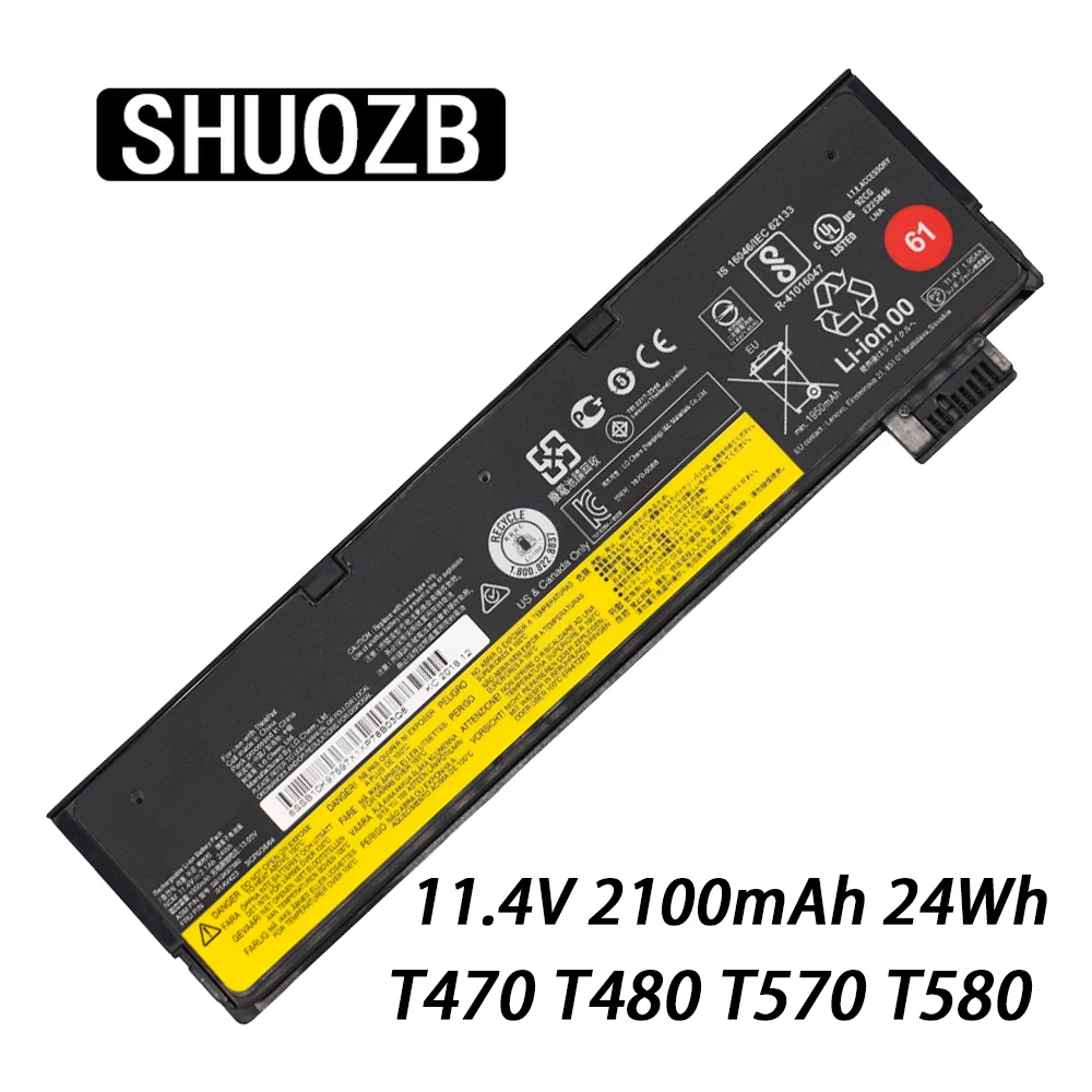 Новый аккумулятор для ноутбука Lenovo ThinkPad T470 T480 T570 T580 P51S P52S 01AV427 01AV423 SB10K97580 61 11 4 в 2110