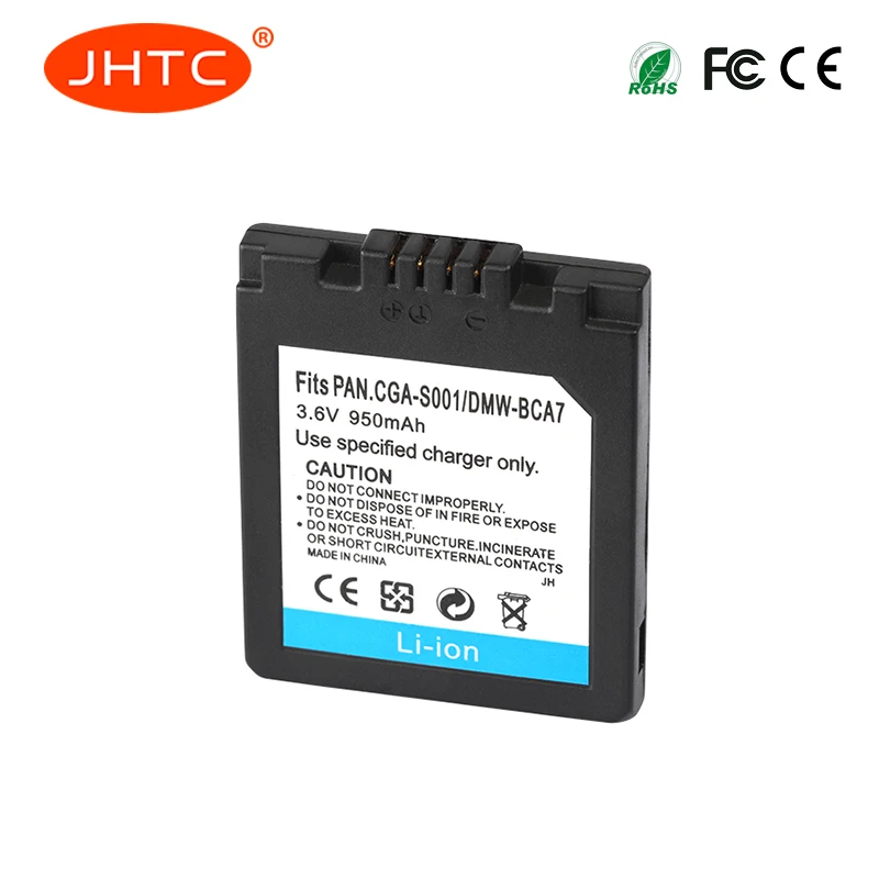 CGA S001 Батарея для цифрового фотоаппарата Panasonic DMW BCA7 E1026P DMC FX5EG A S FX5EN FX5 F1S CGAS001E мА/ч.