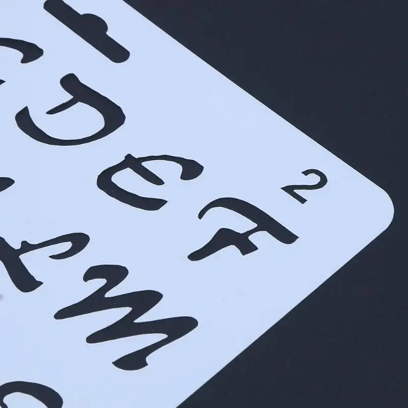

Letters Numbers Template Ruler DIY Photo Album Hollow Stencils Drawing Tool