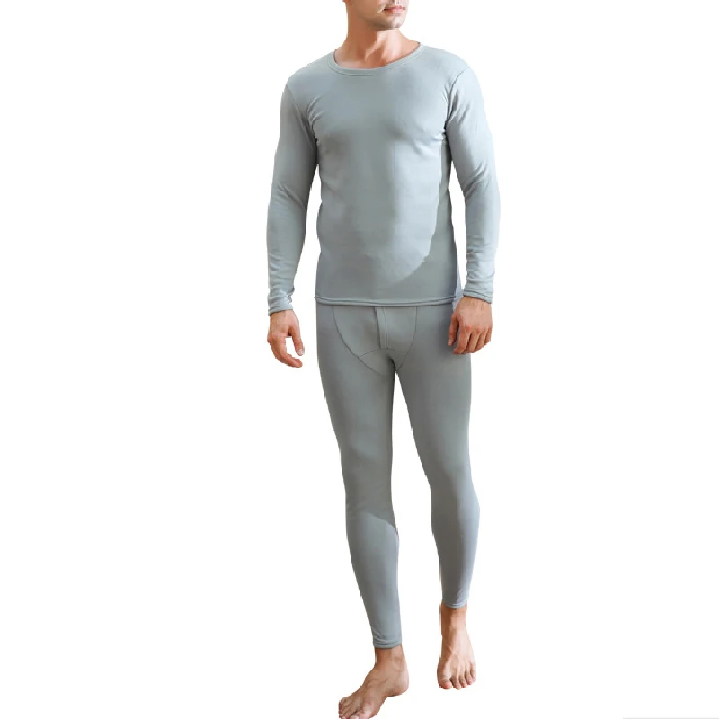 Мужское зимнее бархатное плотное термобелье теплая многослойная одежда