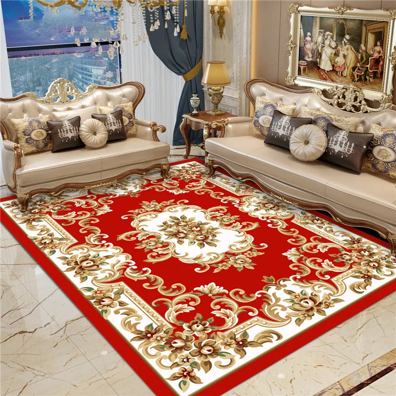 

European and American Persian printed carpet is suitable for living room, bedroom, bedside, entrance, sofa, tea table, office ar