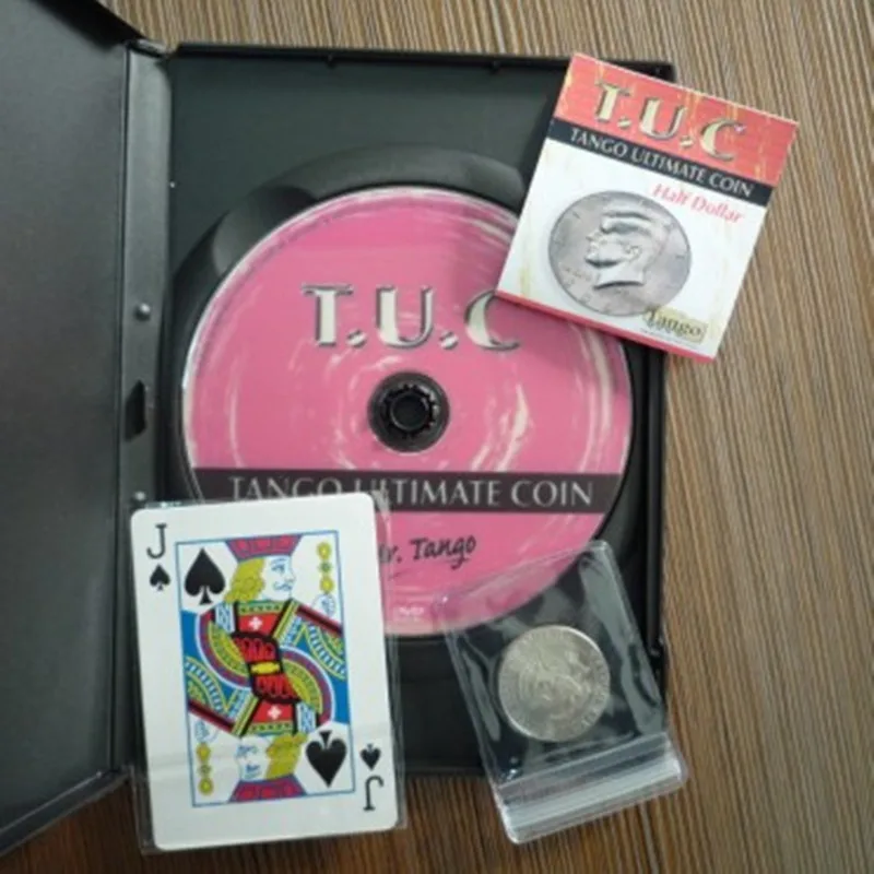 T.U.C Tango Ultimate Coin (размер половины доллара) трюк монета магические трюки крупный