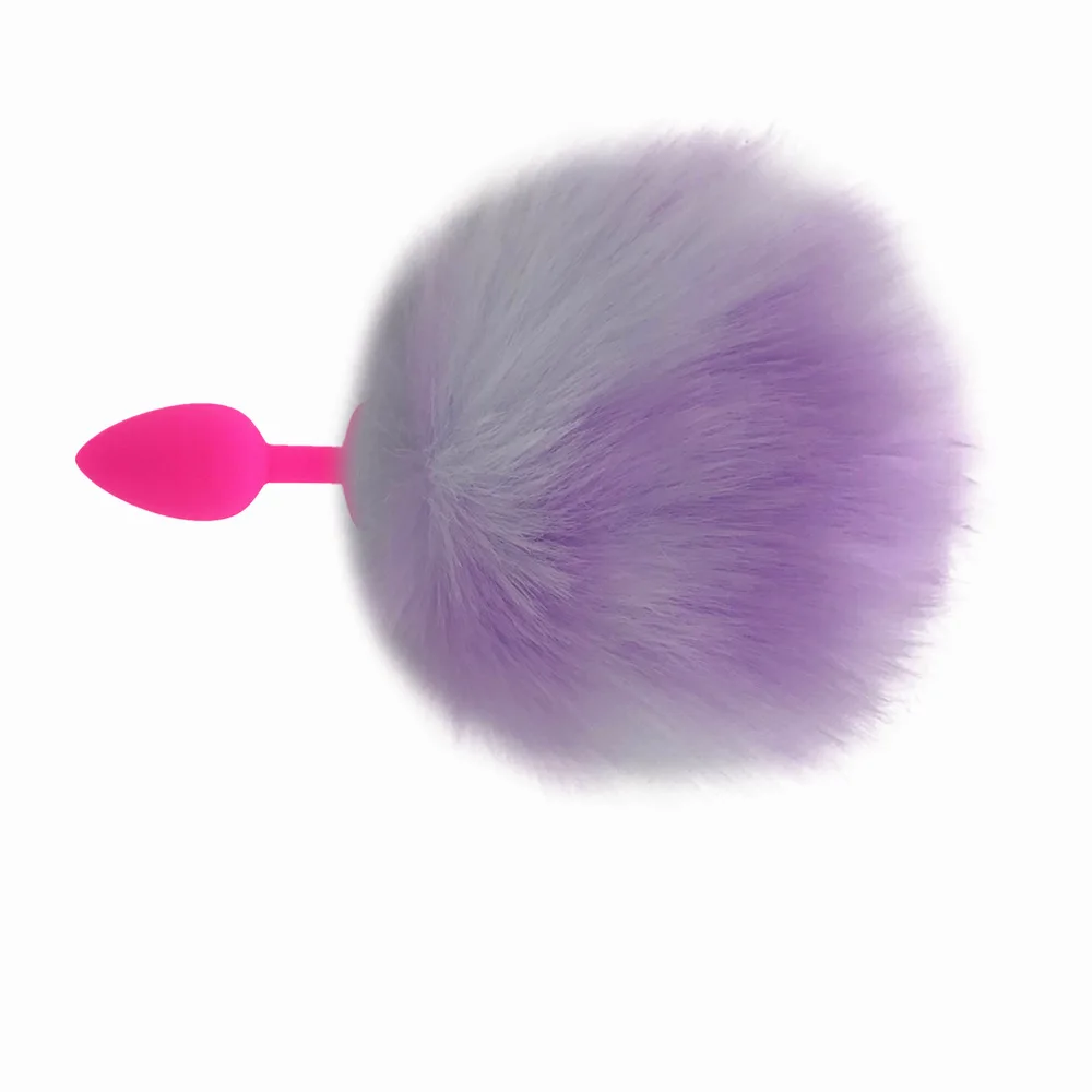 S/M/L анальный Расширитель большой кроличий хвост Анальная пробка массажер