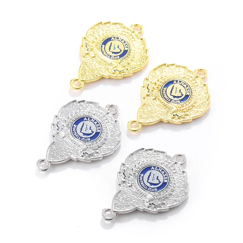 JunKang 2 шт. подвеска с логотипом футбольного клуба Саудовской Аравии двойная