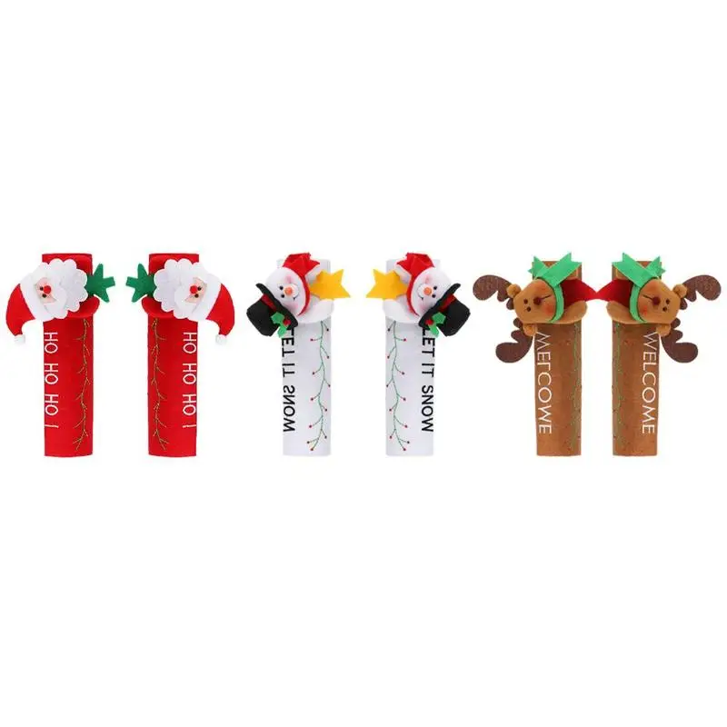 

Popular new style Christmas refrigerator gloves Christmas gift man Christmas Deer Christmas trade old Snowman foreign decor L2B0