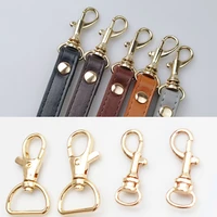three points key ring hardware accessories alloy solid color bag buckle six points fish mouth buckle luggage accessories durable