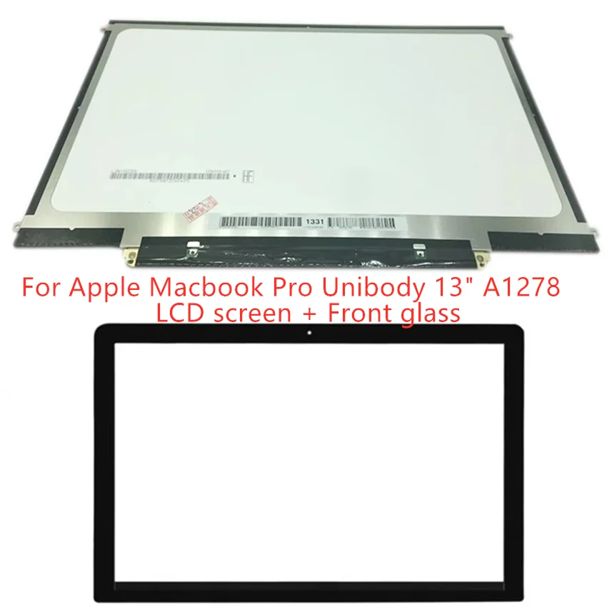 ЖК панель с внешним фронтальным стеклом для замены Macbook Pro 13 3 ''A1278 дисплей LP133WX3