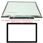 ЖК-панель с внешним фронтальным стеклом для замены для Macbook Pro 13,3 ''A1278 дисплей LP133WX3 TLA5 LP133WX3 TLA6 B133EW04 B133EW07