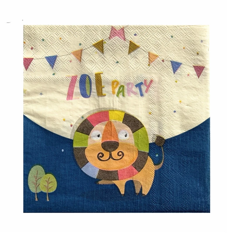 20 листов декоративные салфетки в виде животных для декупажа 31x31 см | Дом и сад