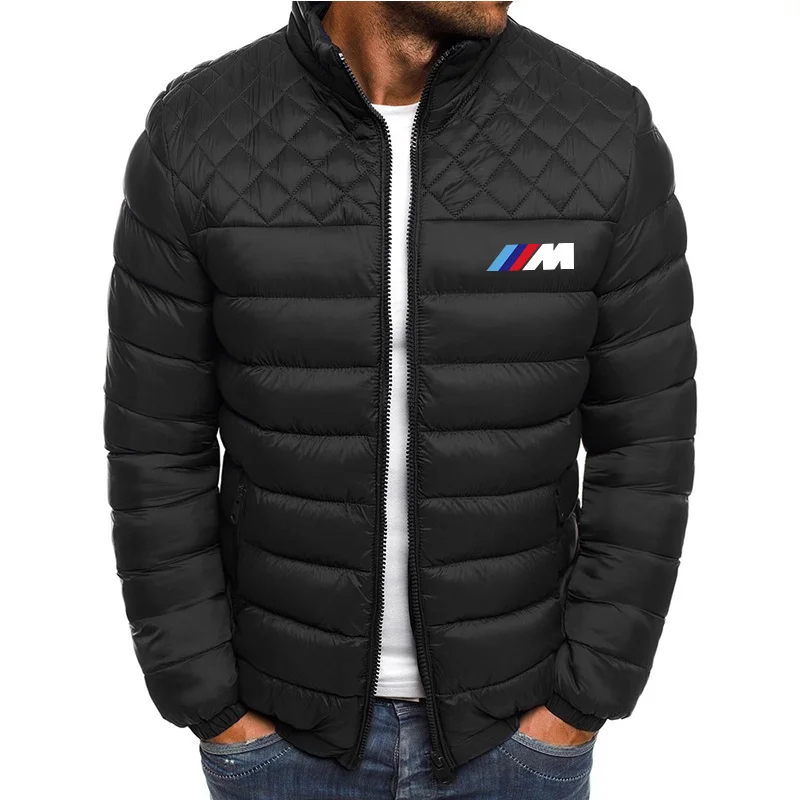 

Autumn and winter new down jacket retro men's casual jacket fashion stand-up collar outdoor men's jacket plain thick jacket