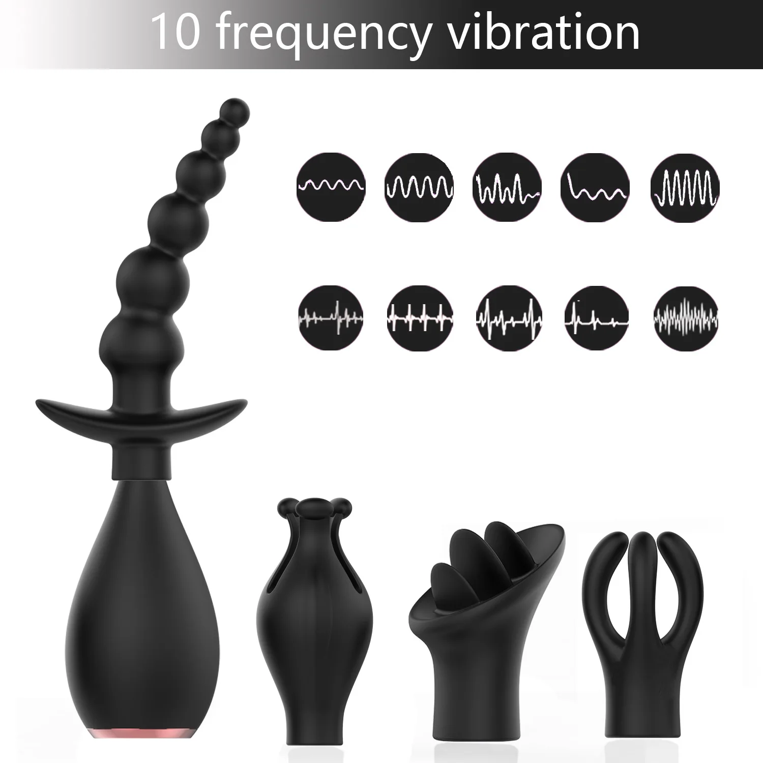 

Powerful 5 Heads Wand Anal Plug AV Vibrators for Women Men Dildo Massager Sex Toy Clitoris Vagina Anus Stimulate Masturbator L1