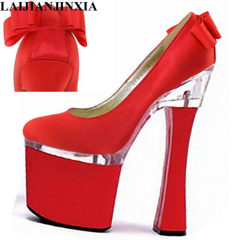 

New unique ultra - steady and chunky shoes, 18cm high heels, photo - size Dance Shoes