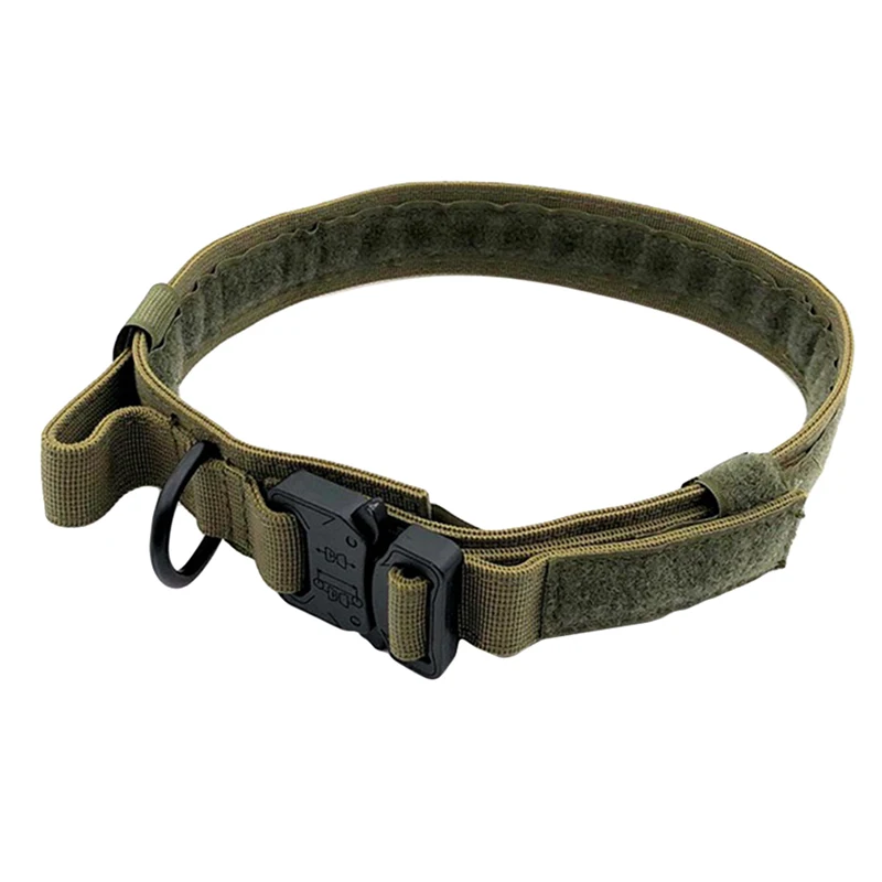 Регулируемый тактический ошейник для собак сверхмощная металлическая пряжка с