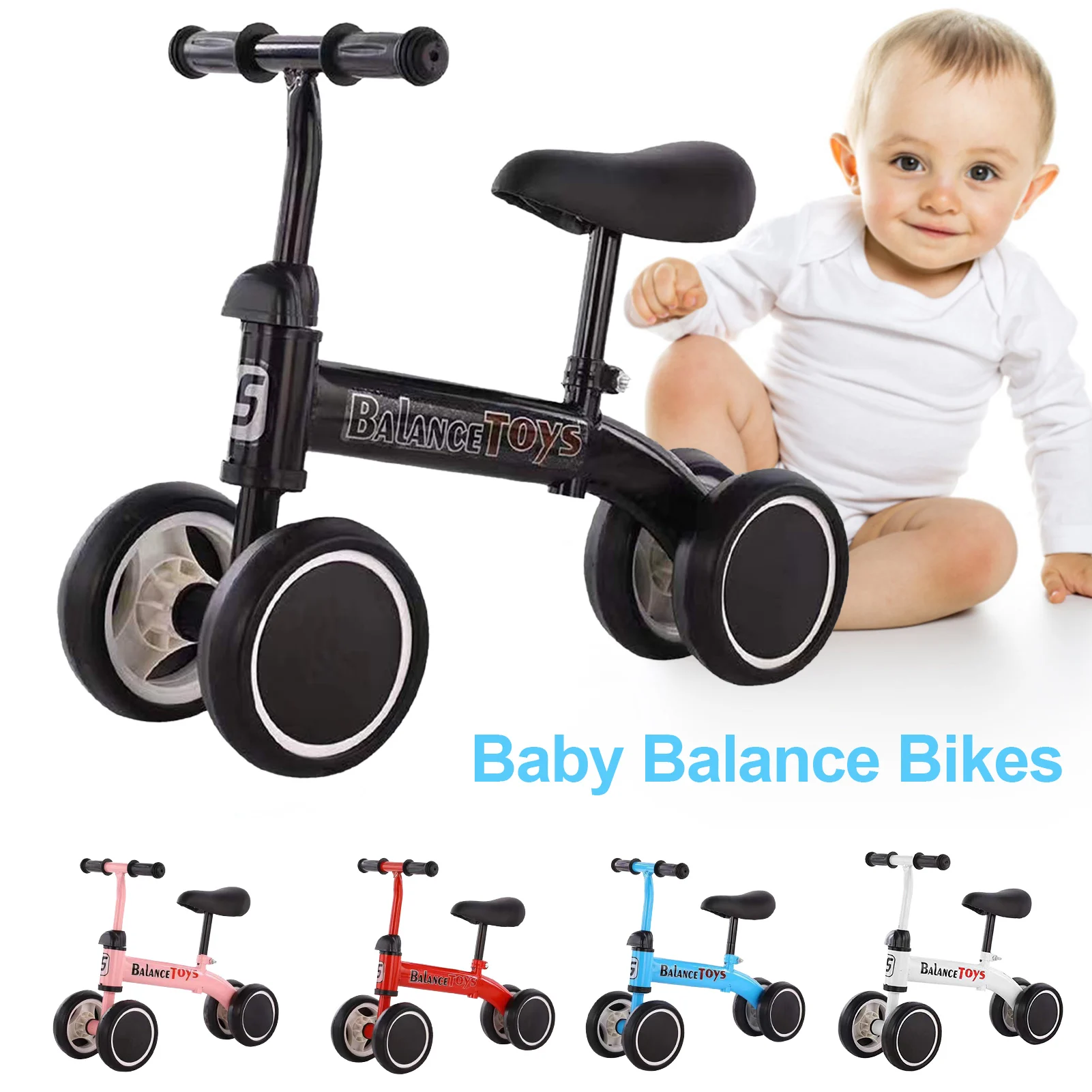 

Лучший подарок для детей 2 до 8 лет детские баланс велосипед нет педаль 4 колеса для детей ясельного возраста детские велосипеды