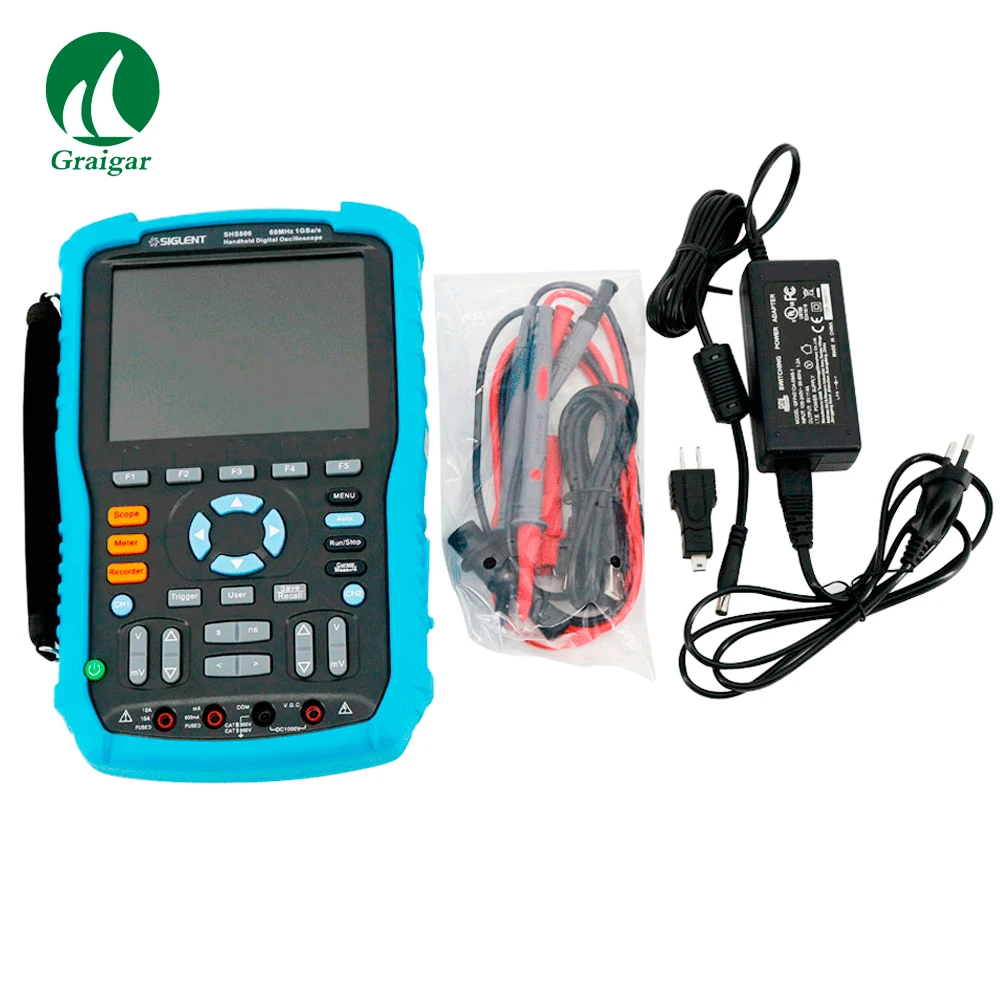 

SIGLENT SHS806 Handheld Digital Oscilloscope 60MHz 1GSa/s 2Mpts Memory Depth Portable Oscilloscope
