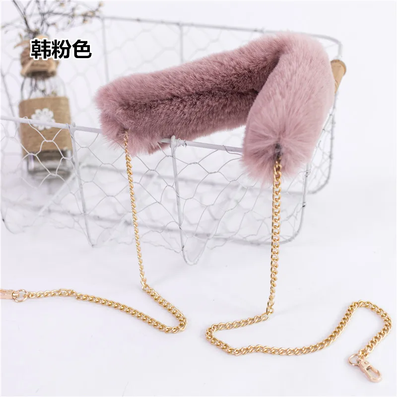 110 см сменная сумка на ремне с искусственным кроличьим мехом сумочка ручкой для