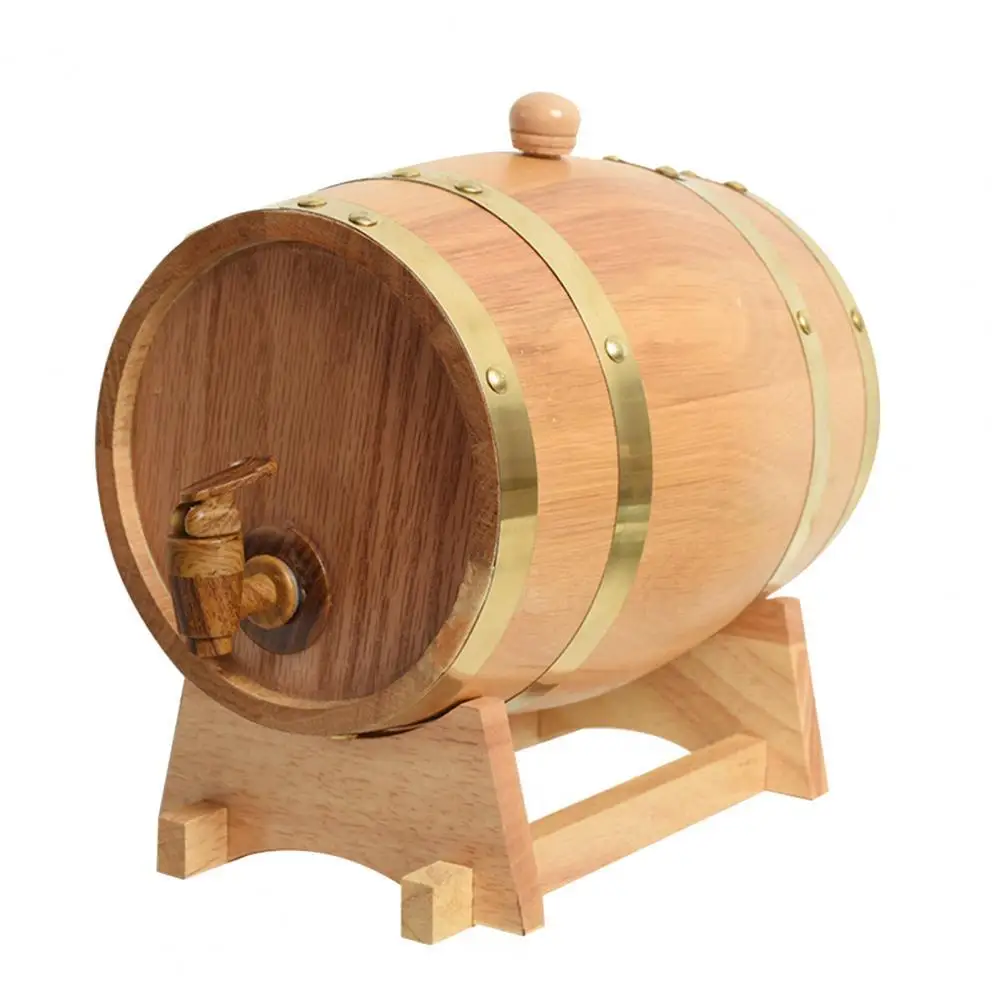 

Wood Wine Barrel Beverage Beer Turnover Bucket Large Capacity Storage Container