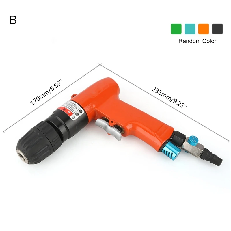 

3/8" 1800rpm High Speed Reversible Air Drill Pneumatic Gun Tire Repair Punching Tapping Professional Tool