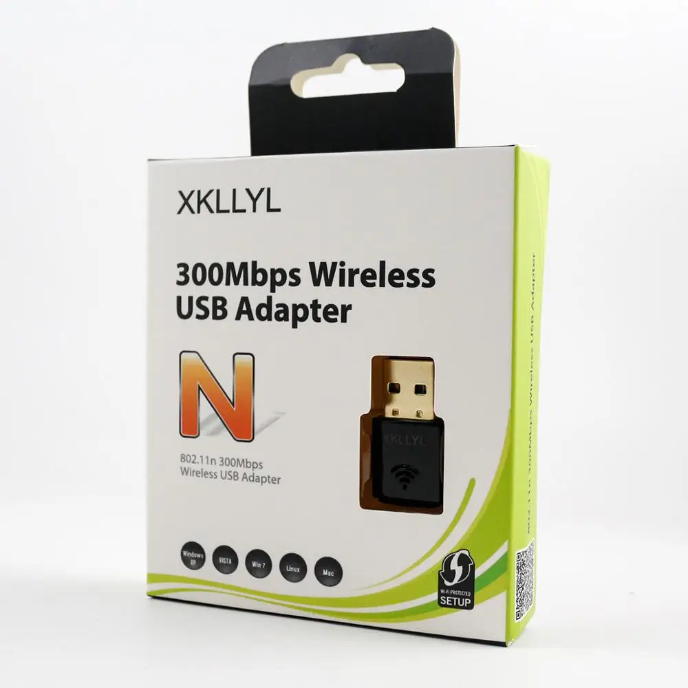 

XKLLYL 300Mbps Wifi Adapter Wireless Receiver Network Card USB Wireless WiFi Transmitter Mini Free Drive Signal Receiver