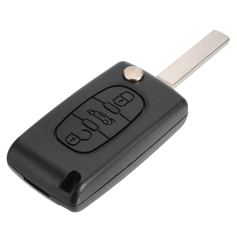 Чехол для автомобильного ключа с тремя кнопками складной чехол откидным лезвием