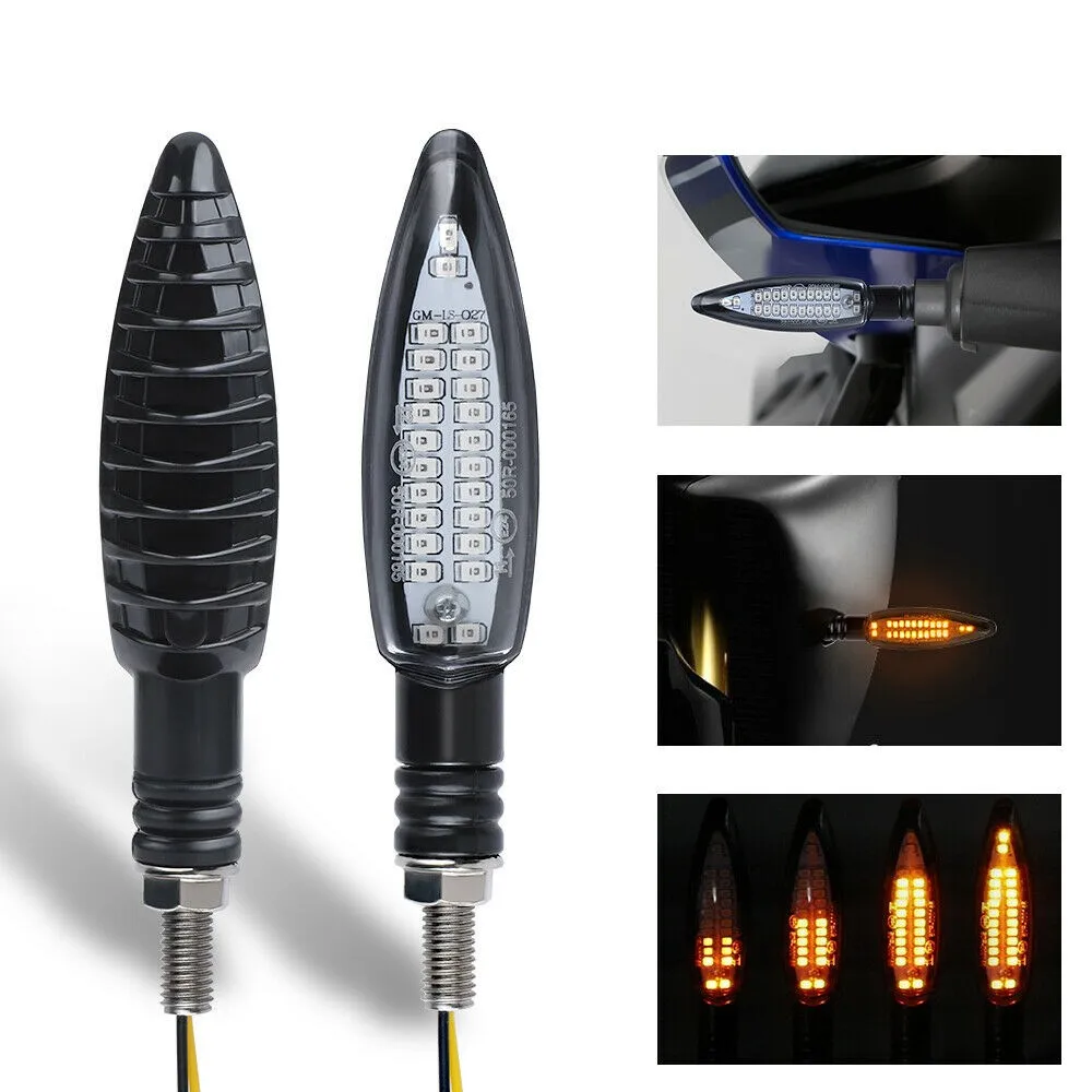 

Blinkers Turn Signal Flowing Indicator LED 2-Wires 24-LEDS 8MM ABS Plastic