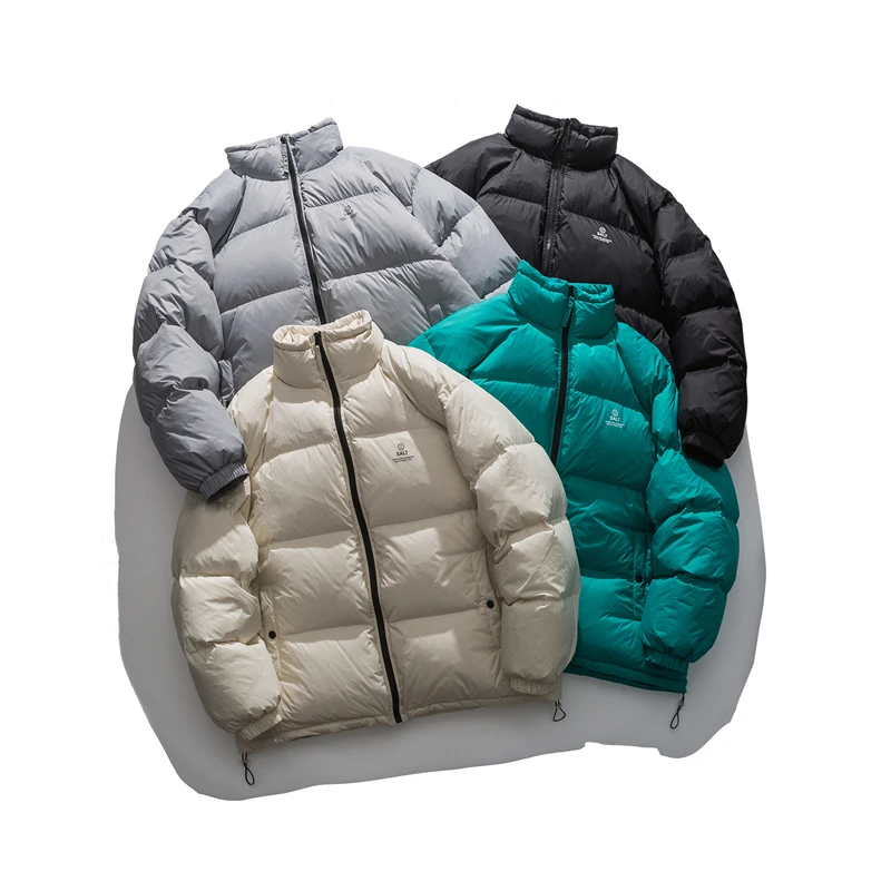 

Зима 2021, нейтральный пуховик на белом утином пуху