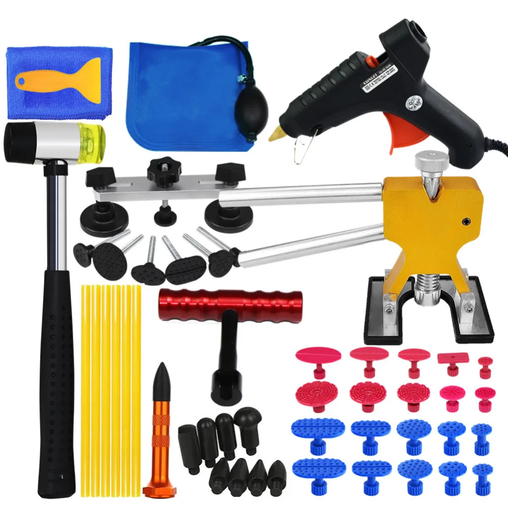 vender Conjunto De Ferramentas De Reparo Do Corpo Do Carro Paintless Dent Repair Tool Extrator Martelo Reverso Otário Removedor Levantador Para Remover Dent Granizo Damag