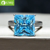 umq 100 925 sterling silver wedding rings for women sparkling high carbon diamond 15 5 carat created moissanite fine jewelry