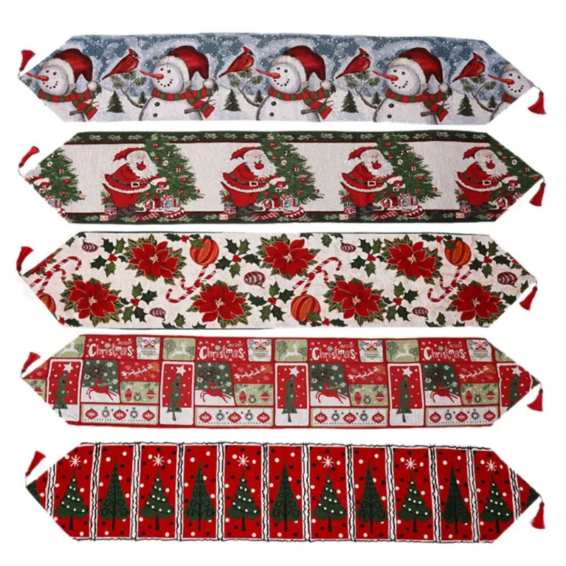 

Knitted Christmas Table Runner Holiday Table Runners 75 Inches Table Decorations For Family Dinners Or Holiday Gatherings#1#1