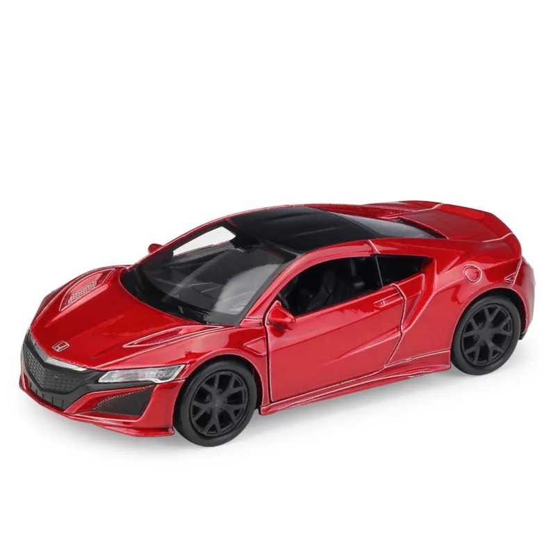 Welly 1:36 оригинальная коробка 2015 NSX красная Тяговая обратная машина литая модель