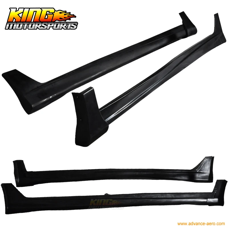 Подходит для 2008-2010 Honda Accord 4Dr Sedan Mugen Style поли Уретановая боковая юбка расширение