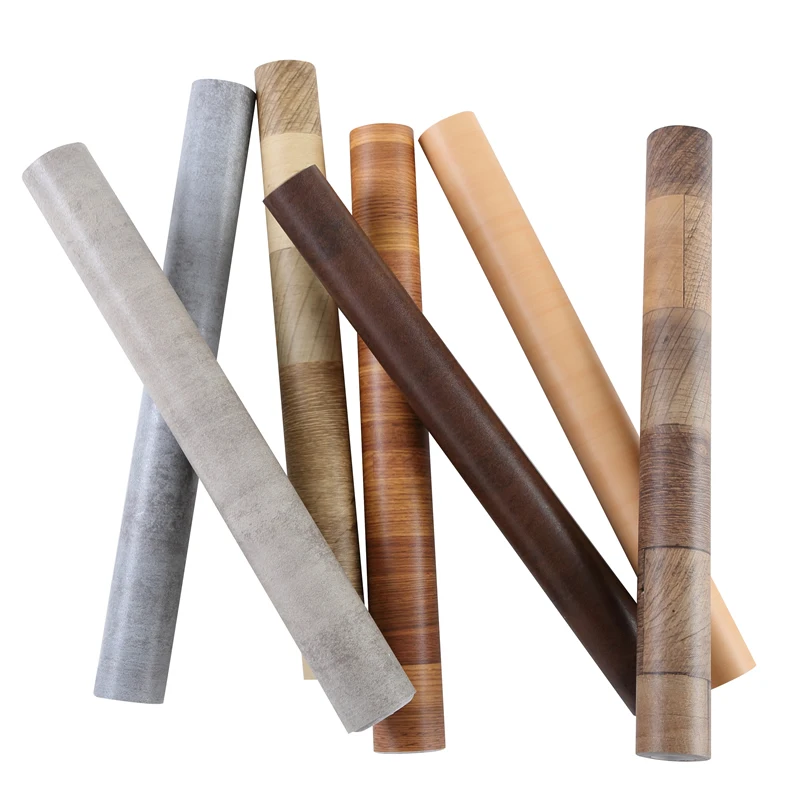 Утолщенные наклейки на пол с узором из темного дерева самоклеящиеся