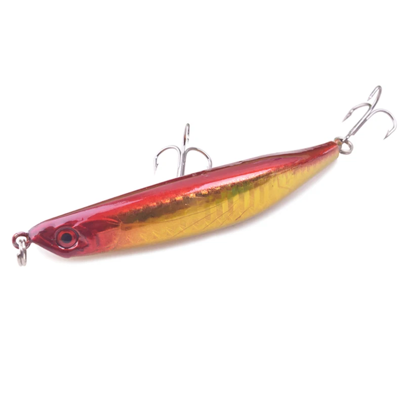 1 шт. плавающий воблер 90 мм 8g Topwater приманка для рыбалки карандаш изгиб поверхности умирающая Рыба снасти япония искусственные жесткие приманки - Цвет: B