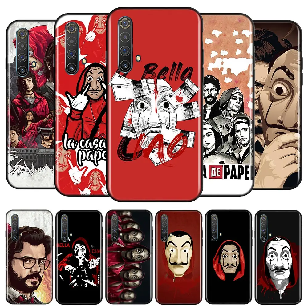 

Spain TV Money Heist House For OPPO A74 A94 A93 A73 A53 A32 A31 A72 A12E A12 A11 A9 A5 2020 5G AX7 Black Phone Case