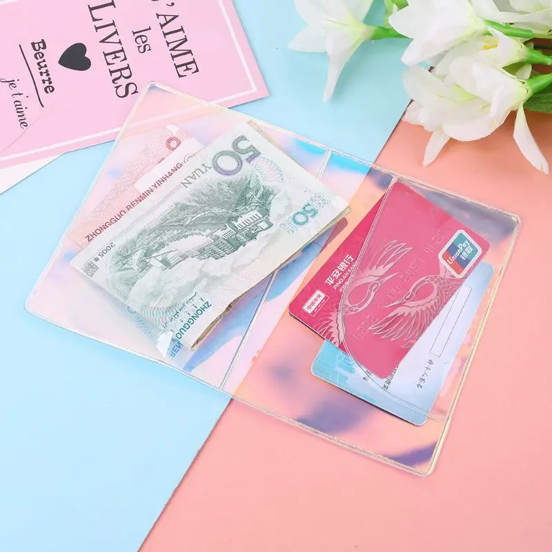 

69HD Travel Holographic Passport Holder ID Card Case Cover Credit Organizer Protector