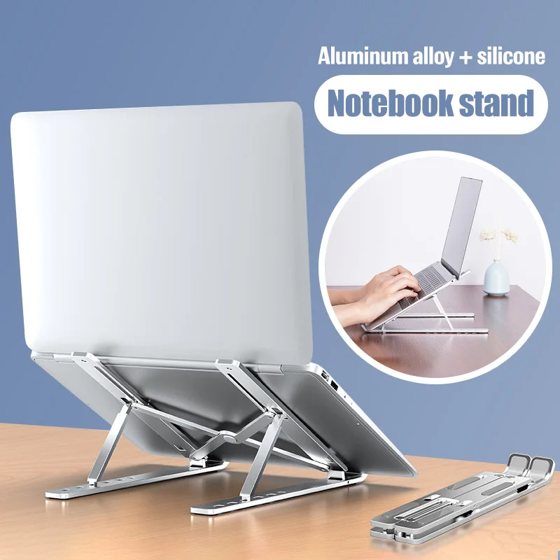 

Portable Laptop Stand Aluminium Foldable For Macbook Air Pro Adjustable Notebook Holder Tablet Base For PC Computer Bracket
