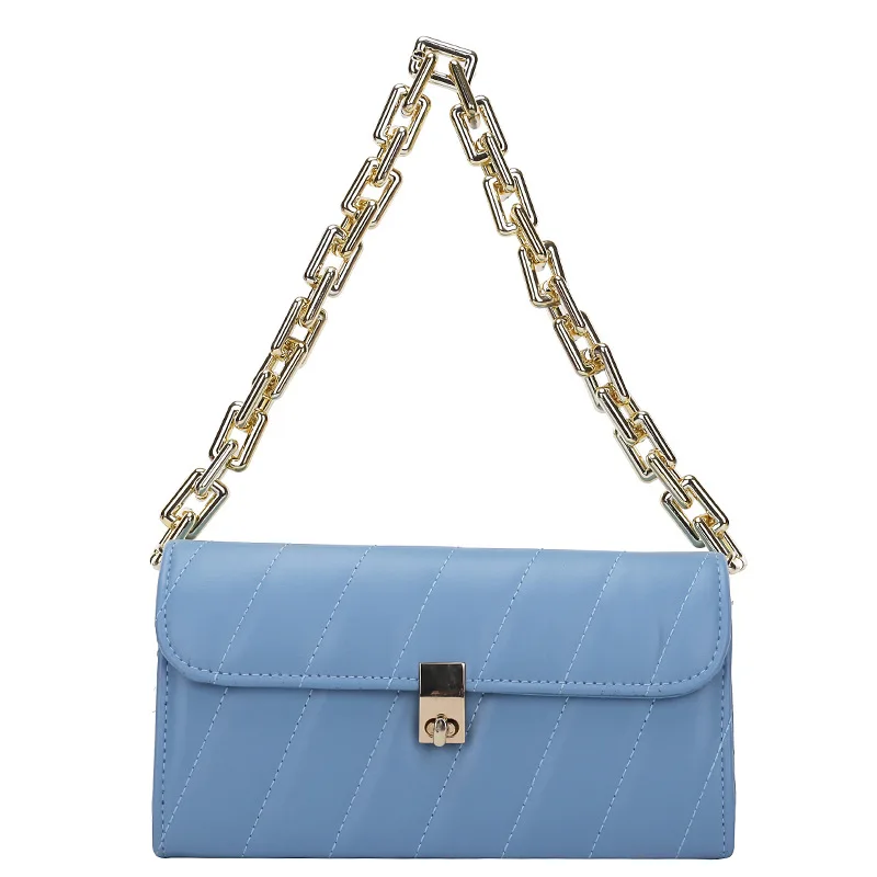 

Europe and The United States 2021 New Bag Female Rhombic Chain Texture Small Fragrance Underarm Shoulder Bag